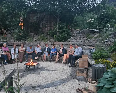 Ausflug des Kneipp-Aktiv-Clubs Klostertal zum Rheinbähnle und Sommersonnwende im Kneippgarten