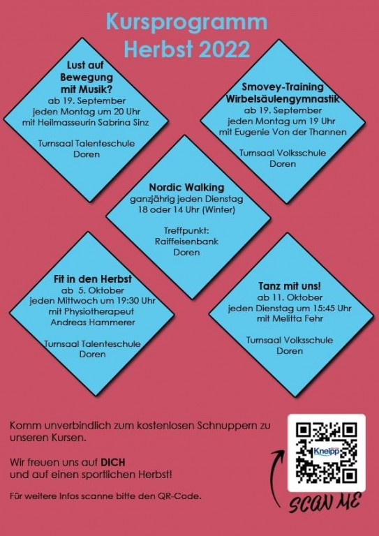 KAC Doren - Herbstprogramm 2022