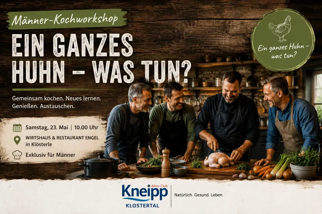 Männer-Kochworkshop im Klostertal