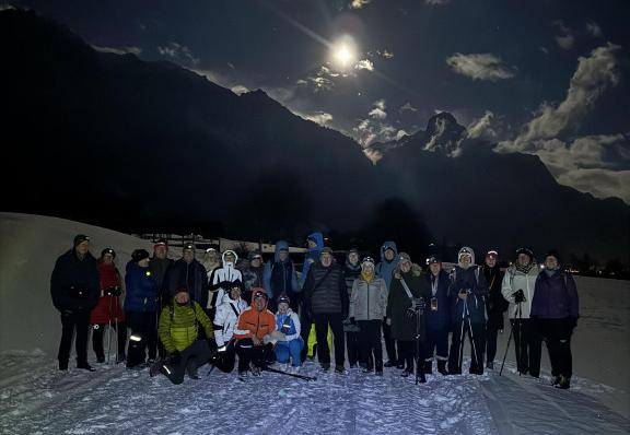 Winterliche Vollmondwanderung begeistert 32 Teilnehmer